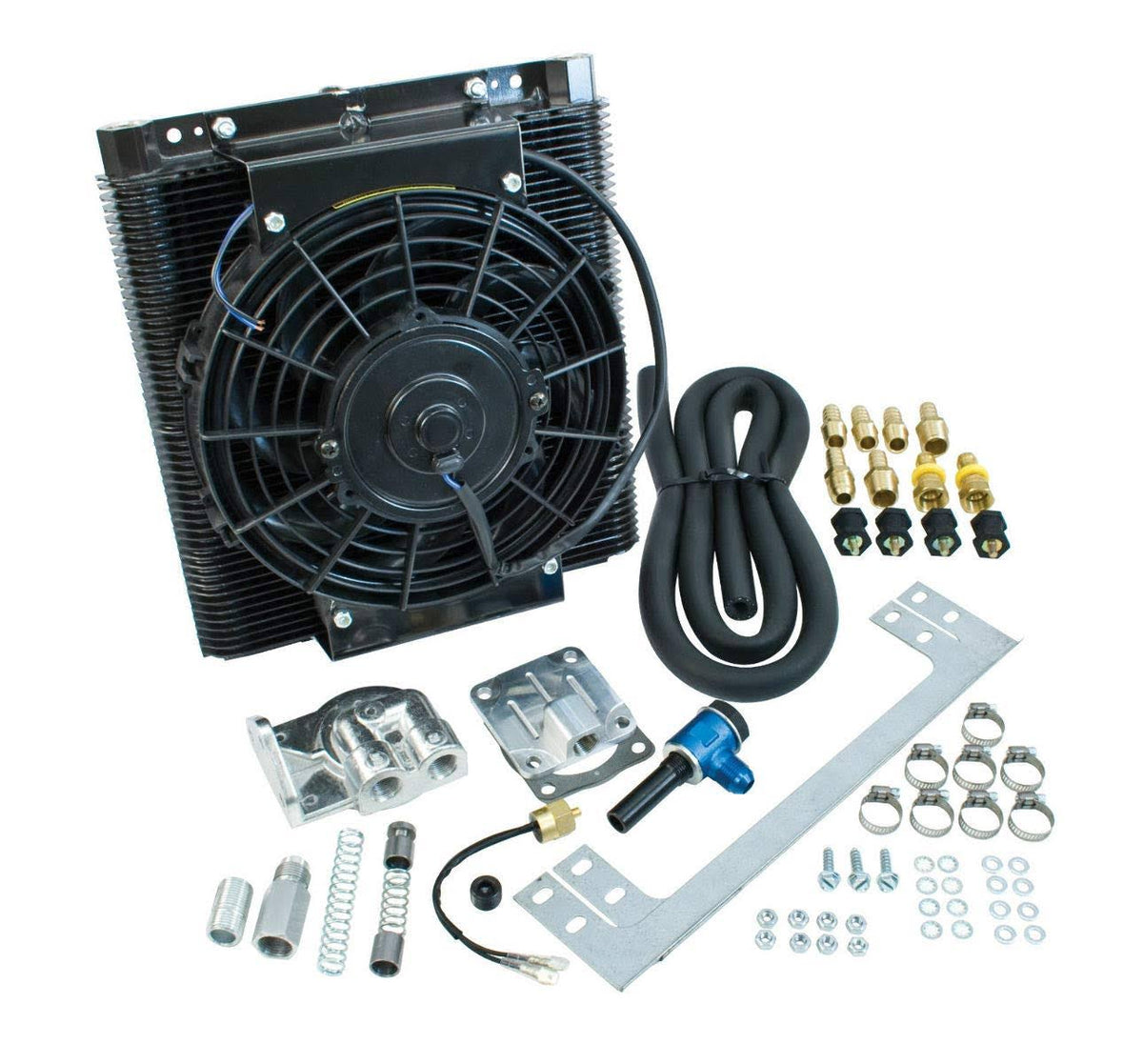 96 Plate Oil Cooler Kit with Electric Fan Z3614