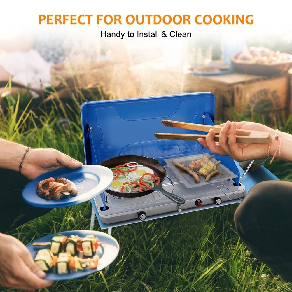 2 Burner Propane Camping Stove 20,000 BTU P684
