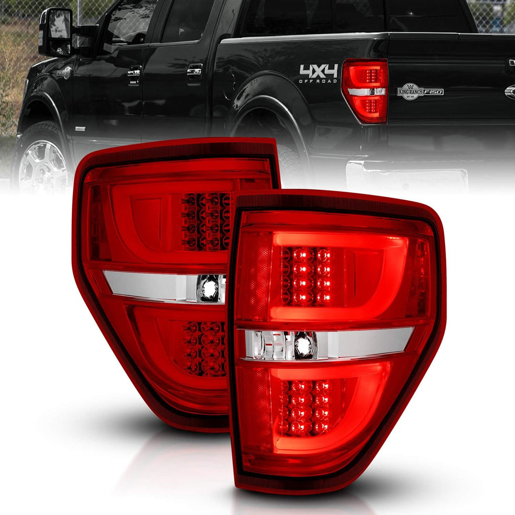LED Tube Bar Replacement Brake Tail Lights Set for Ford F-150 Truck F6280