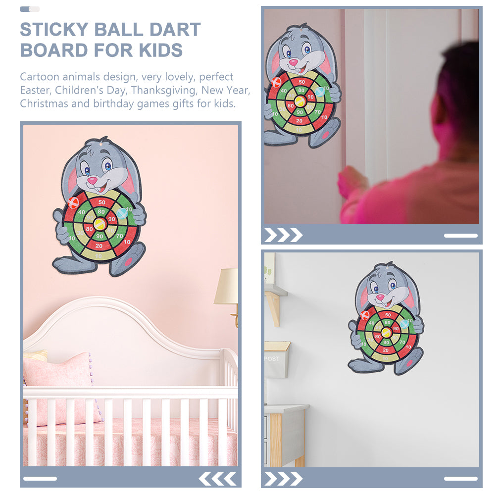 2 Sets Dart Board Game with Sticky Balls A51542