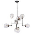 Polished Nickel Black Ceiling Fixture Z3541