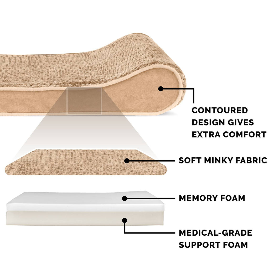 Jumbo Plus Memory Foam Velvet Dog Bed D987239