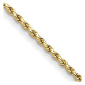 10 Karat Yellow Gold 2mm Diamond-cut Rope Chain N1462
