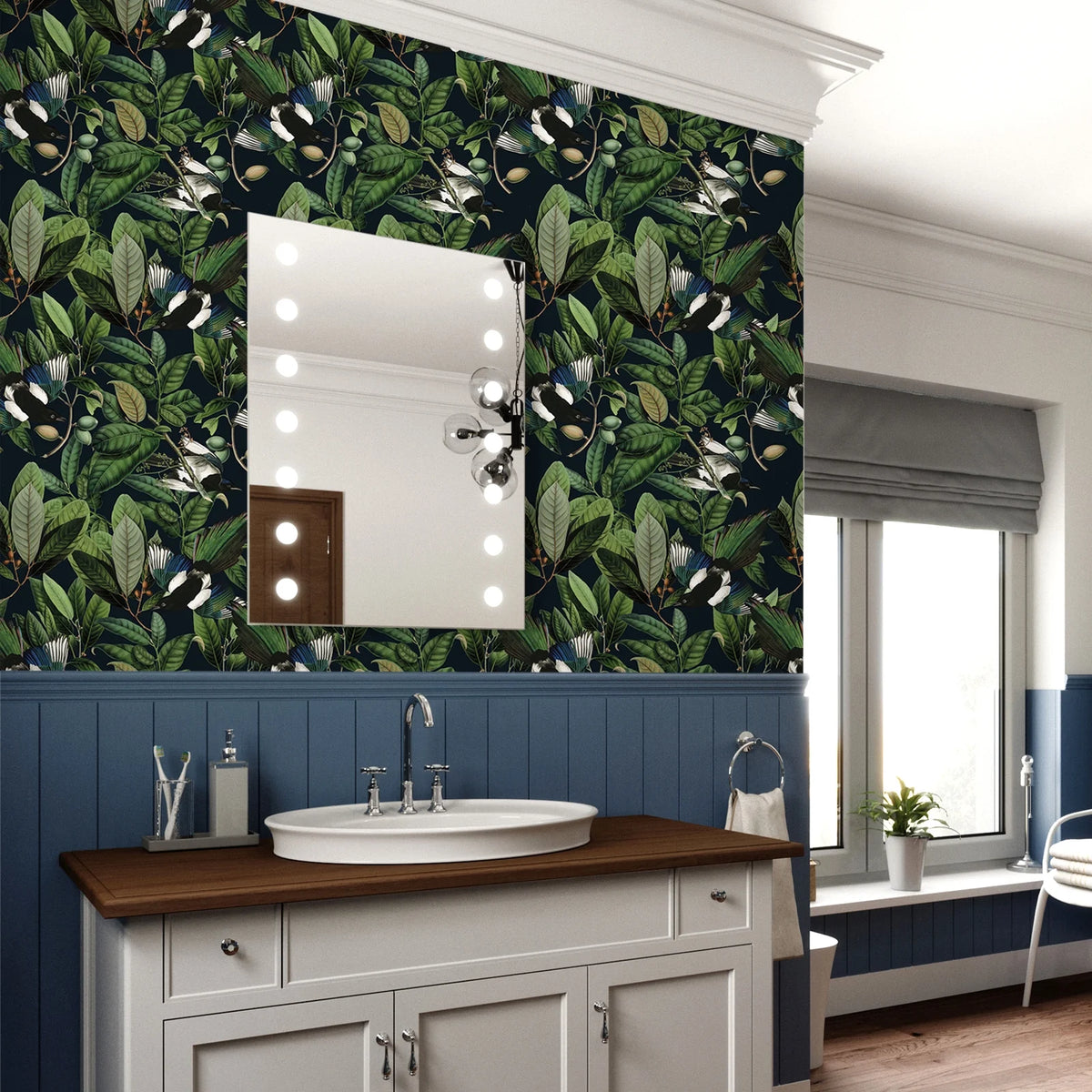 Tropical Jungle Leaf Peel and Stick Wallpaper 17.7''x354'' Removable Self Adhesive Contact Paper B778