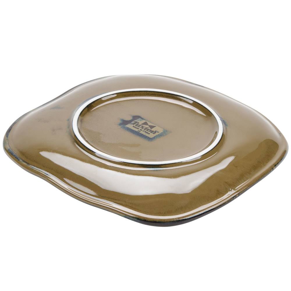 11 in. Vitrified China Square Plate M476