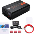 1000W Pure Sine Wave Power Inverter DC 12V to AC 120V with LCD Display Remote Control USB Port Z892564