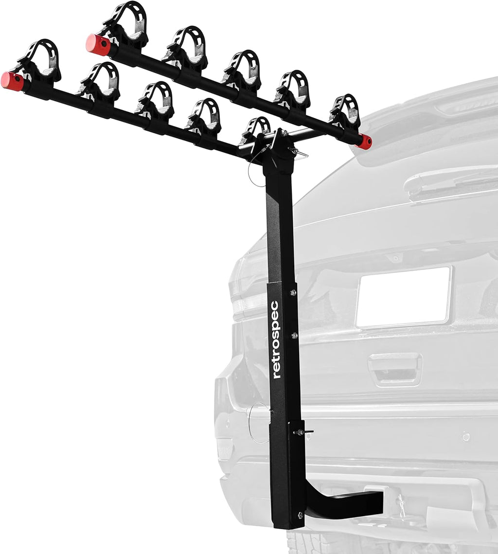 Five Bike Mount Hitch Bicycle Carrier with Compact Foldable Steel Frame R4236