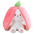 Reversible Bunny Plush Pillow with Zipper F262640