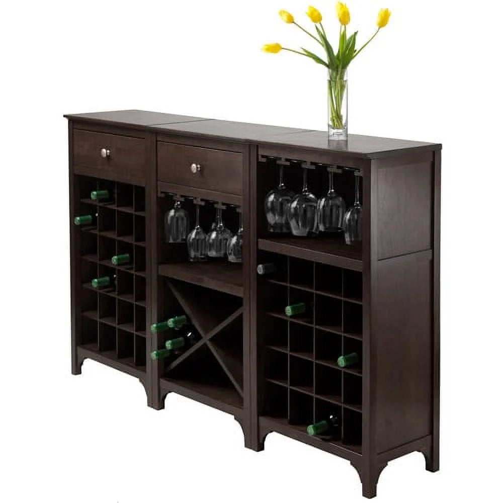 Espresso Finish Modular Wine Cabinet R6140