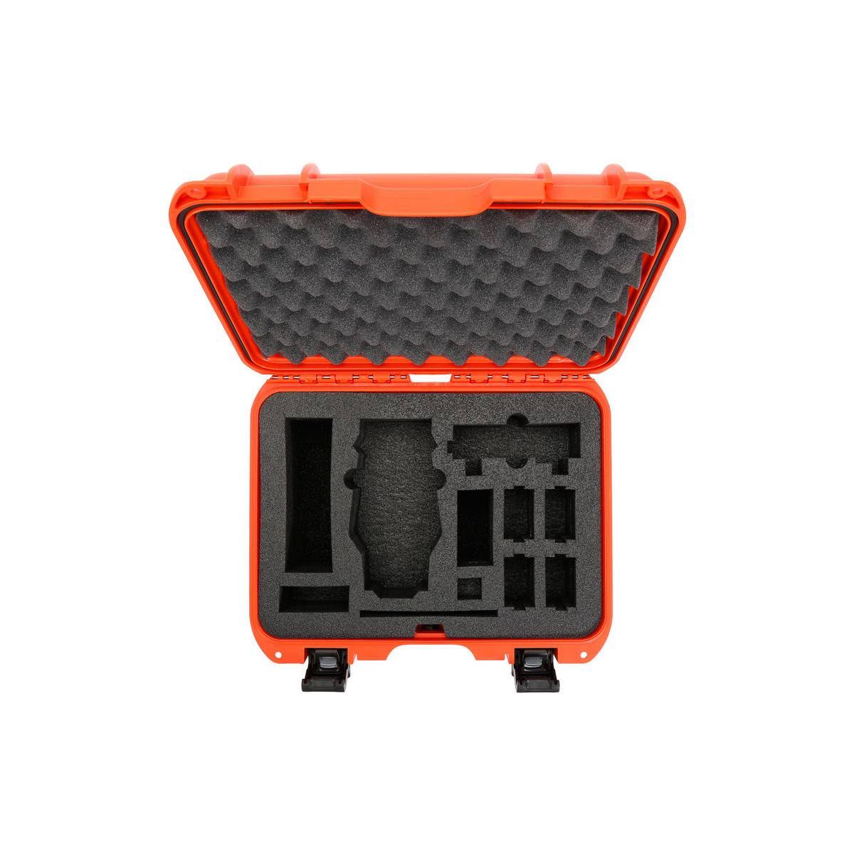 Orange Waterproof Hard Case with Custom Foam Insert W6586