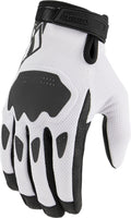 White XXL Textile Motorcycle Gloves C892313