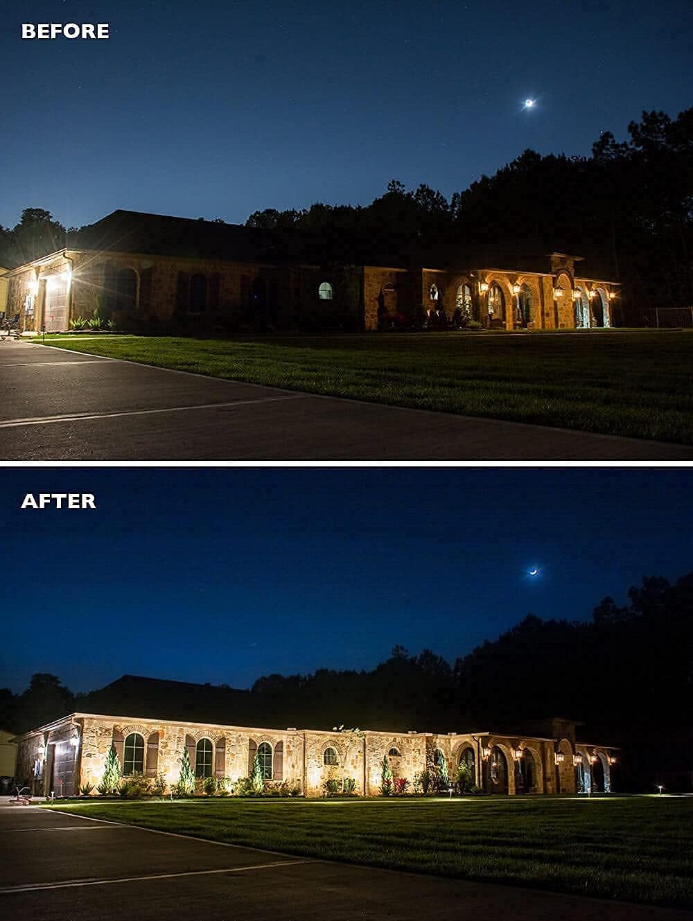 LED Flood Light Outdoor, 16W Landscape Lights, 1500 Lumen Waterproof Security Lights, 3000K Warm White H2069