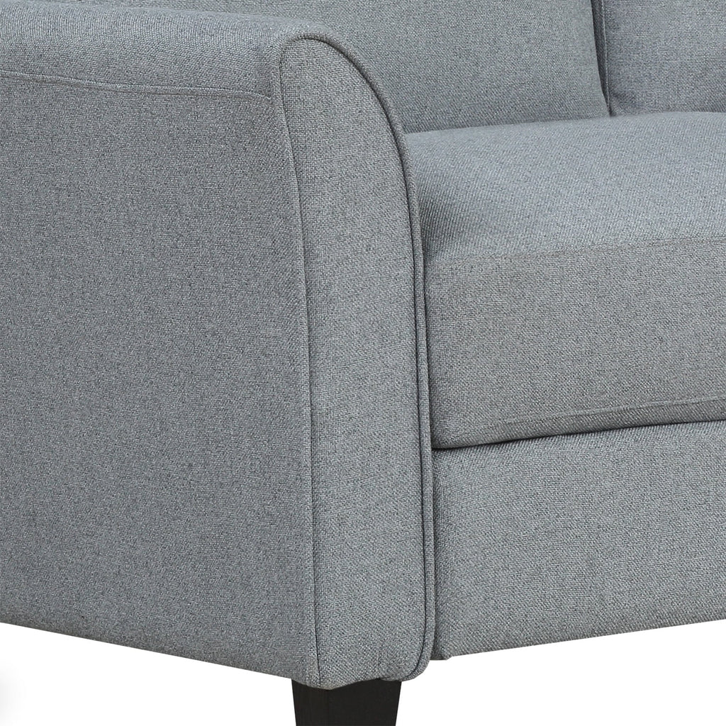 Gray Linen 3-Seat Sofa K449