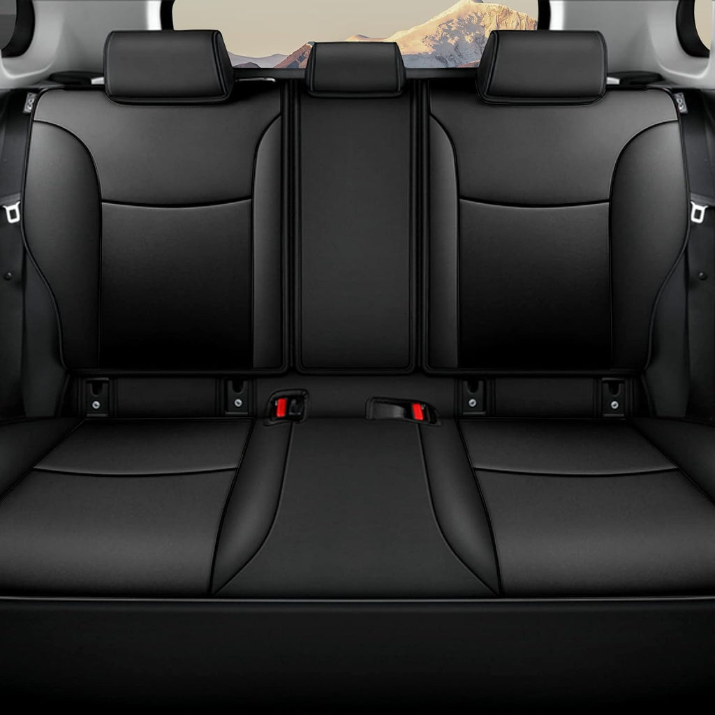 Black Faux Leather Full Set Car Seat Covers for Toyota RAV4 T45804