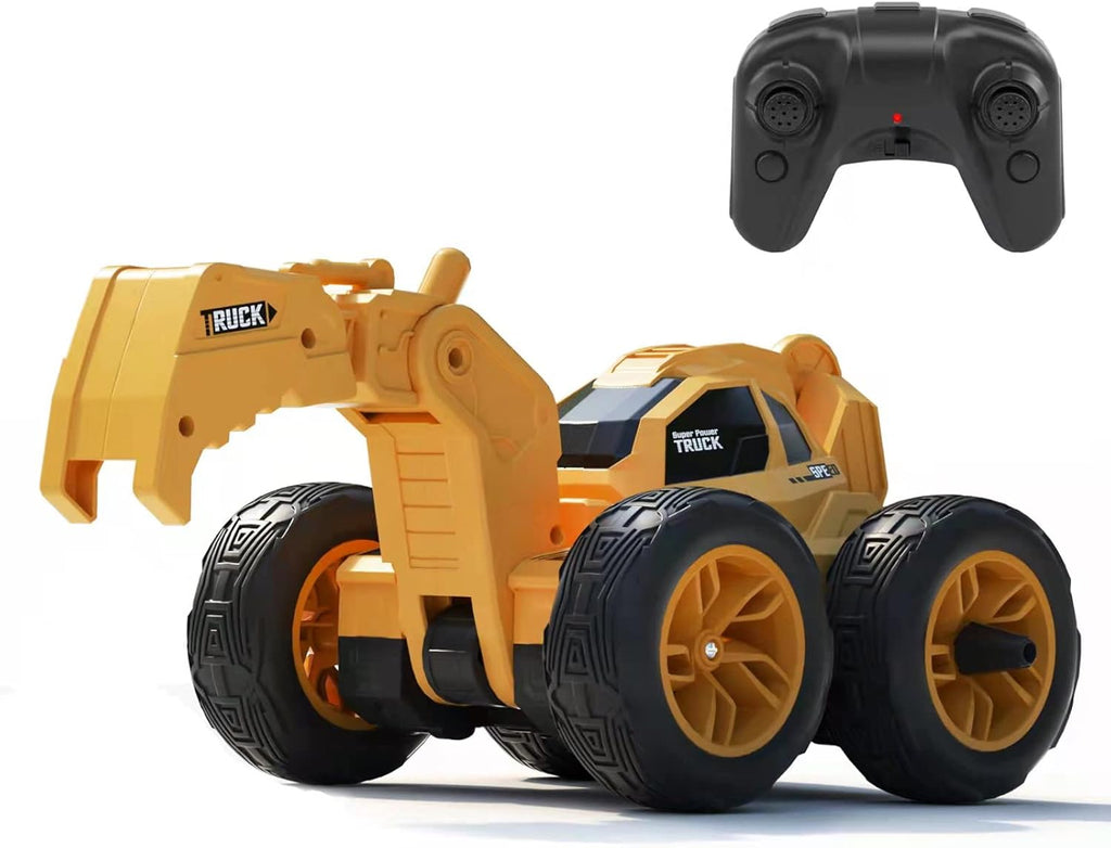 2 Pack 2.4GHz 4WD RC Stunt Car with 2 Rechargeable Batteries U785