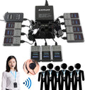 UHF Wireless Tour Guide Translation System, 200 Channels, 1 Transmitter & 10 Receivers & 16-port USB Charge Station C12099