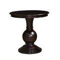 Espresso Round Pedestal End Table P938768