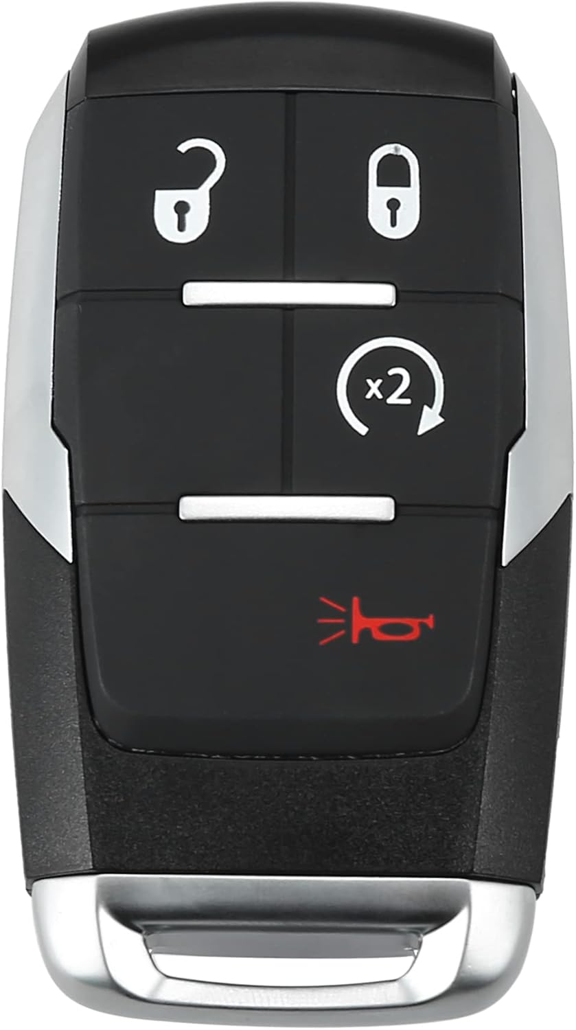 Replacement Keyless Entry Remote Car Key Fob 4 Buttons with Door Key A484882