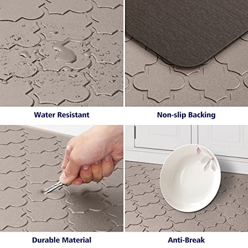 Grey Anti Fatigue Kitchen Mat 17.3"x39" E744469
