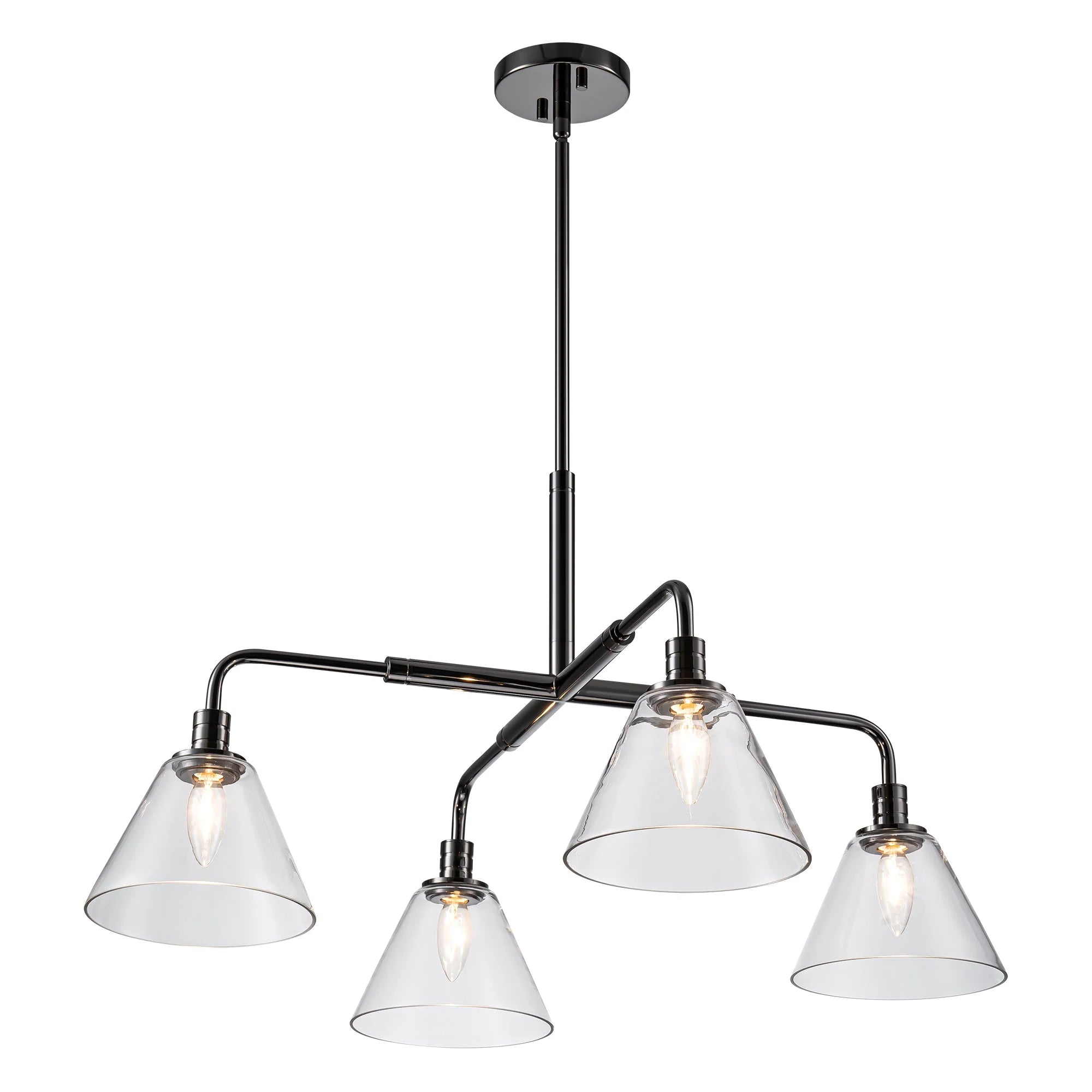 4-Light Dimmable Industrial Chandelier R326340