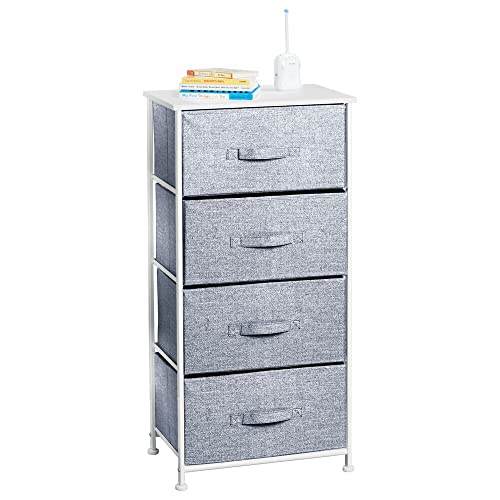 Navy Blue Tall Dresser with 4 Removable Fabric Drawers Z345