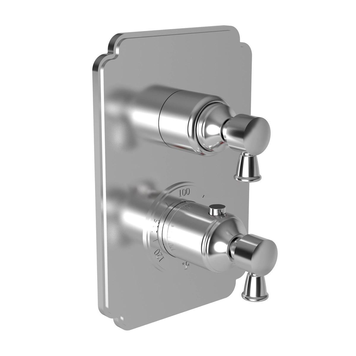 1/2x22 Square Thermostatic Trim Plate with Handle I18620
