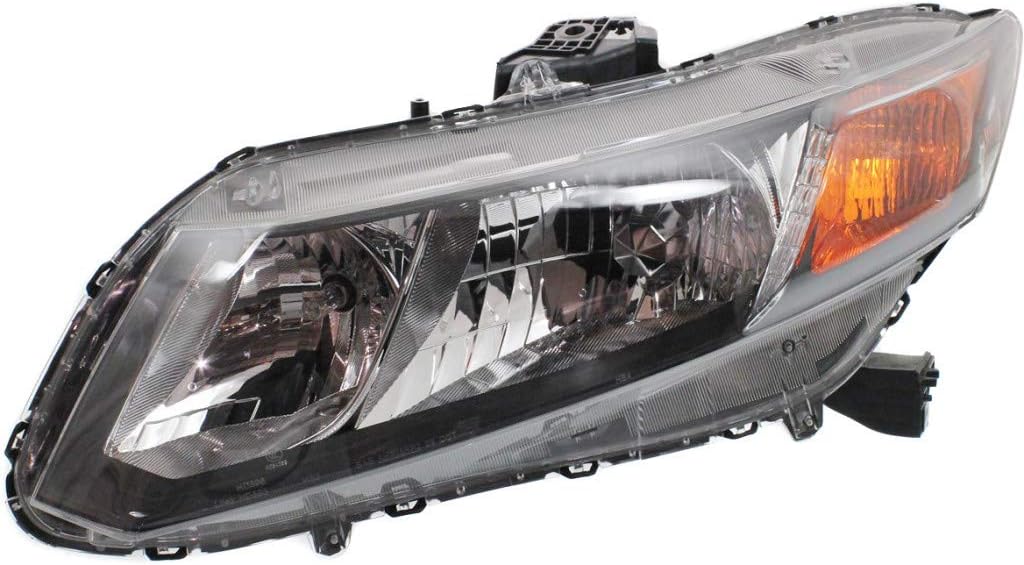 Passenger Side Headlight for Honda Civic Coupe 2012 Non Hybrid C709
