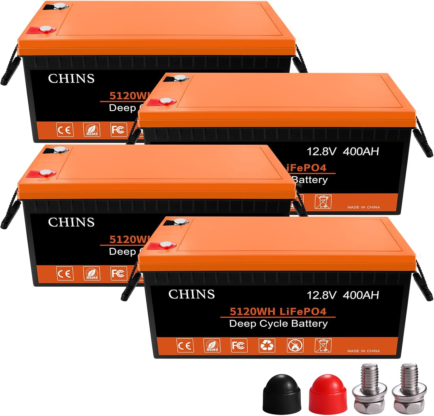 12V 100AH LiFePO4 Lithium Battery with Built-in 100A BMS F8291