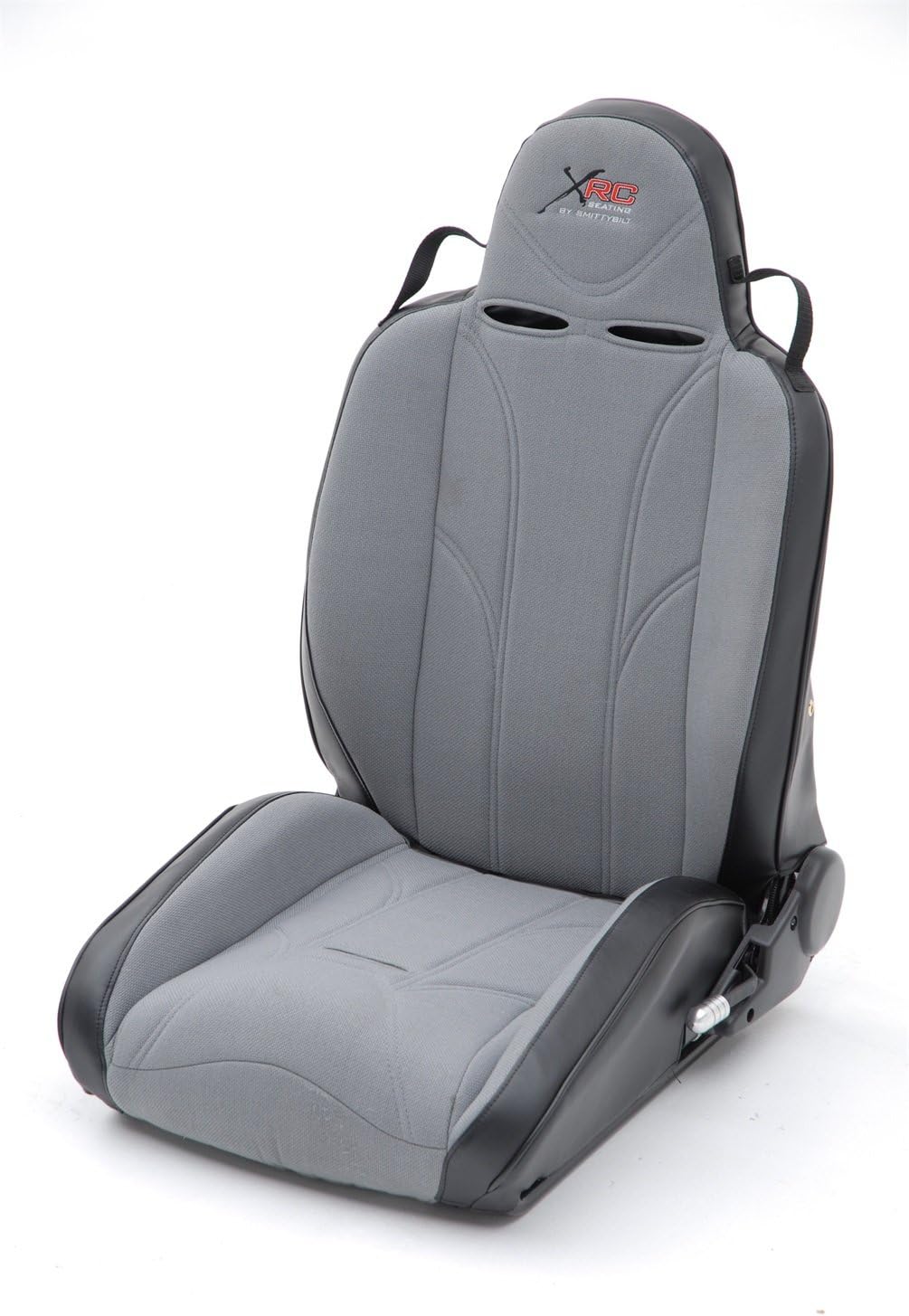 Gray on Black Rear Seat Cover O249