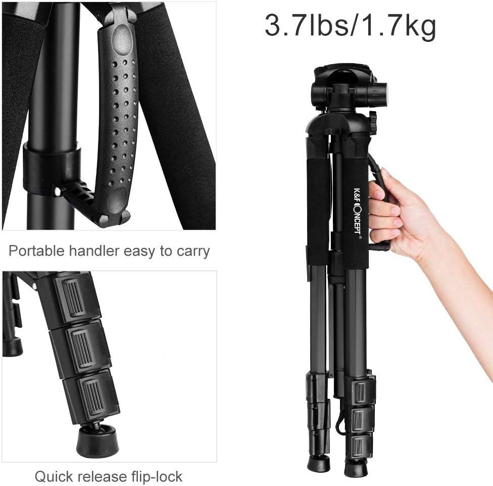 70cm Portable Aluminum Tripod with 3-Way Pan Tilt Head G99993