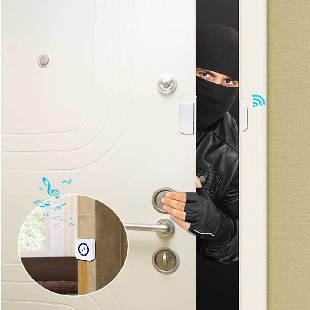 Wireless Door Open Chime with 3 Receiver 3 Magnetic Sensor R206276