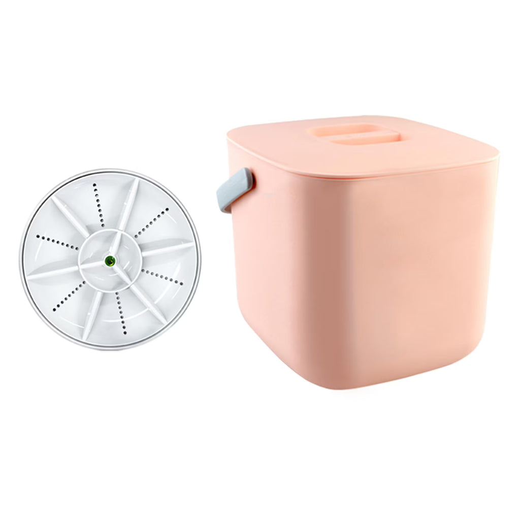 White Mini USB Dishwasher with Bucket L234