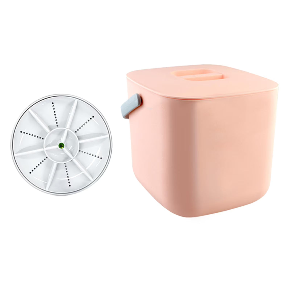 White Mini USB Dishwasher with Bucket L234