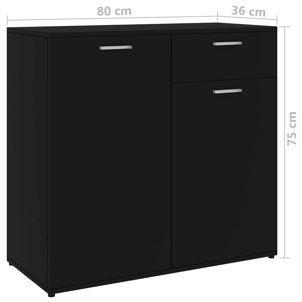Sideboard Black Chipboard E218