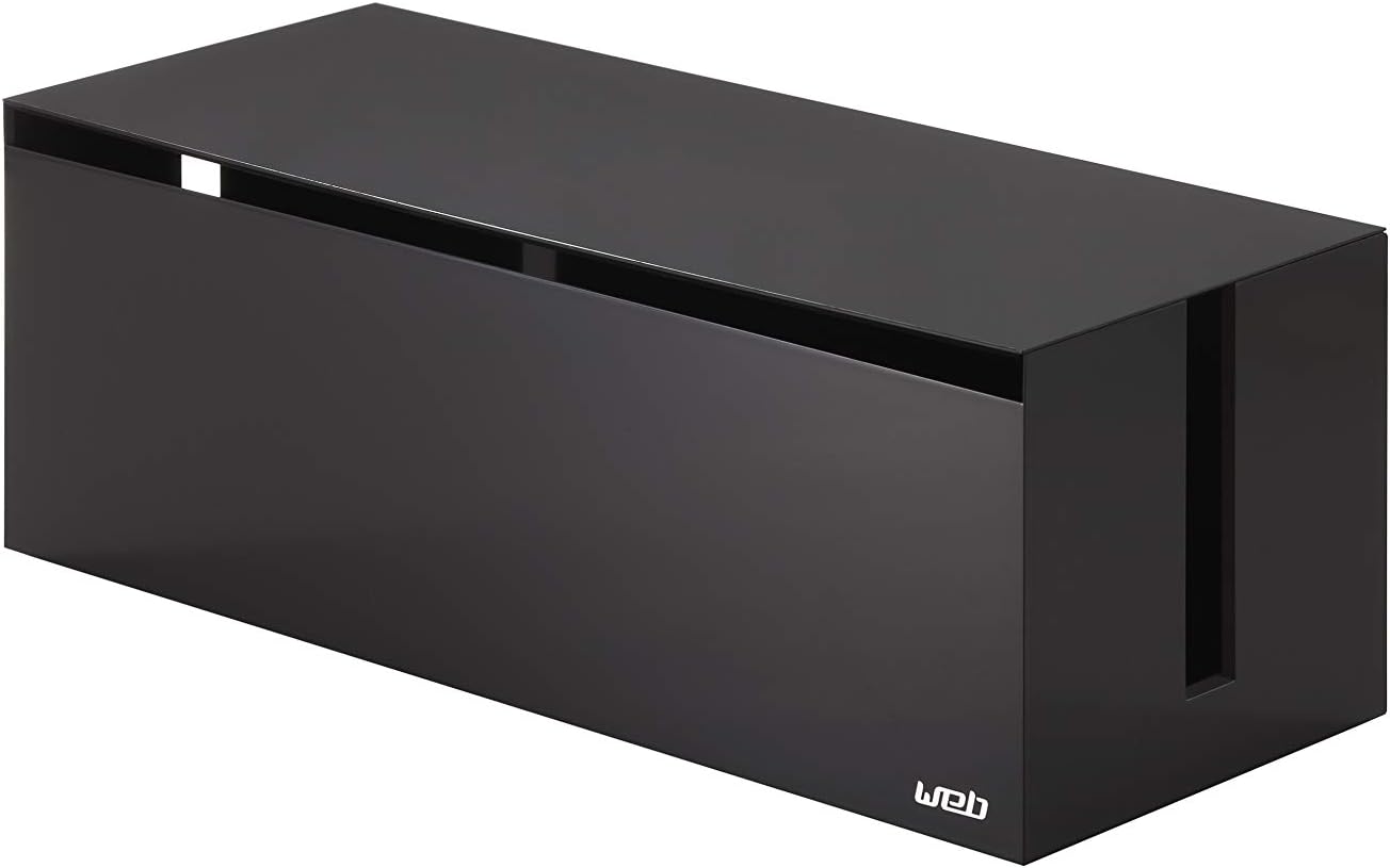 White Cable Box Cord Storage Organizer Y807092