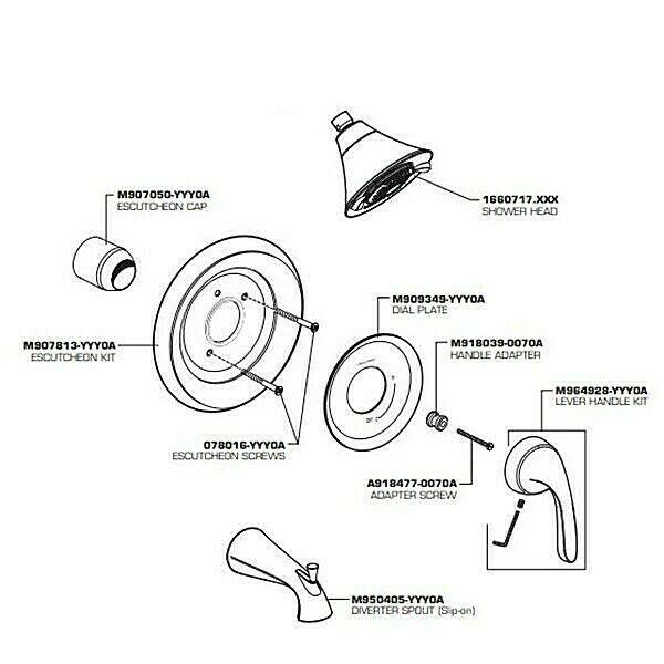 Satin Nickel Pressure Balance Bath/Shower Trim K5854