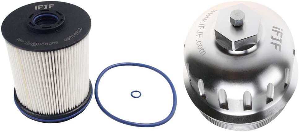 Fuel Filter Housing Cap with Drain Plug Silver Pack of 2 L226325