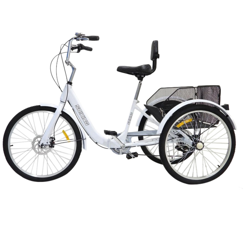 Adult Tricycle Road Bike with Shopping Basket C2168
