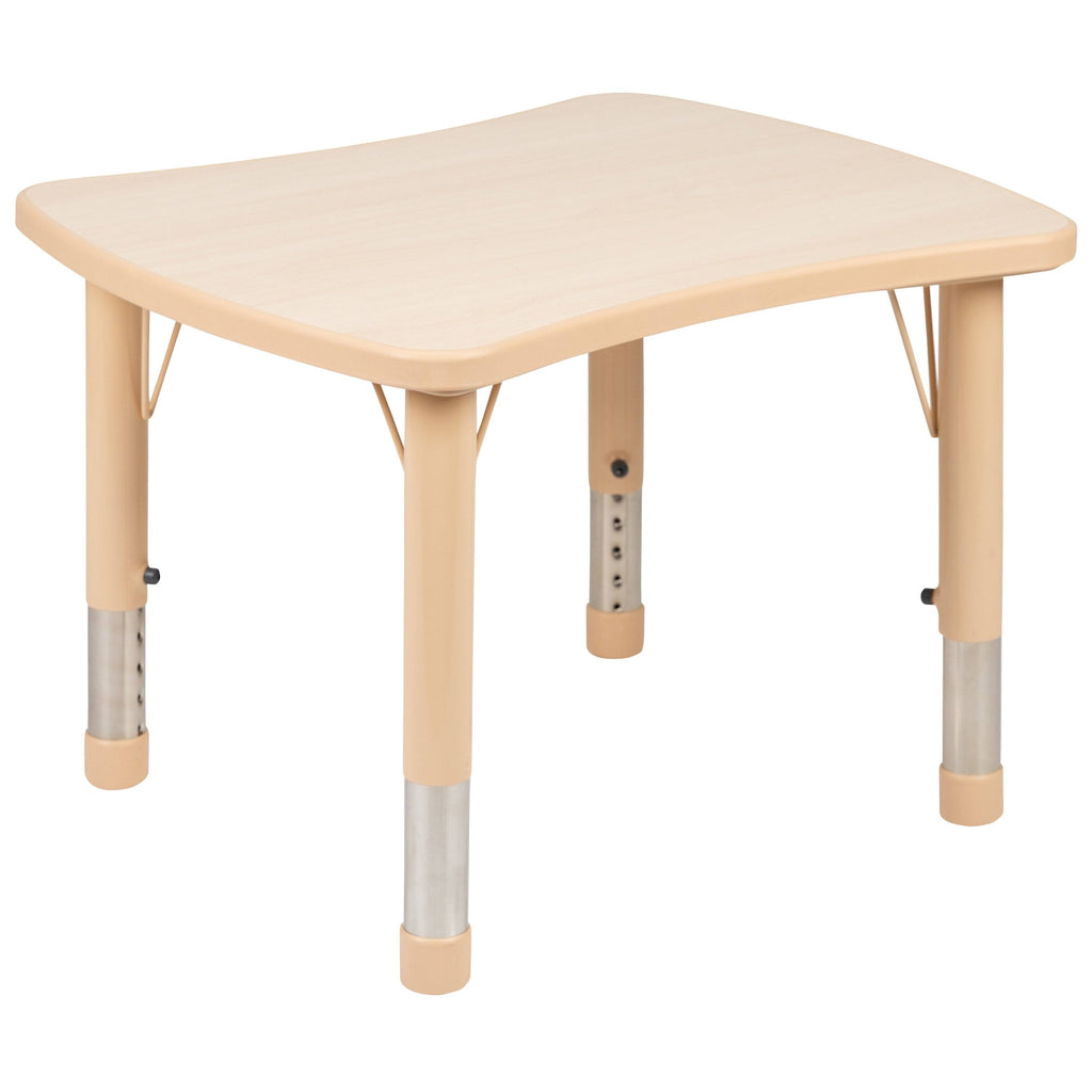 Green Rectangle Plastic Activity Table Set with 2 Chairs I7253