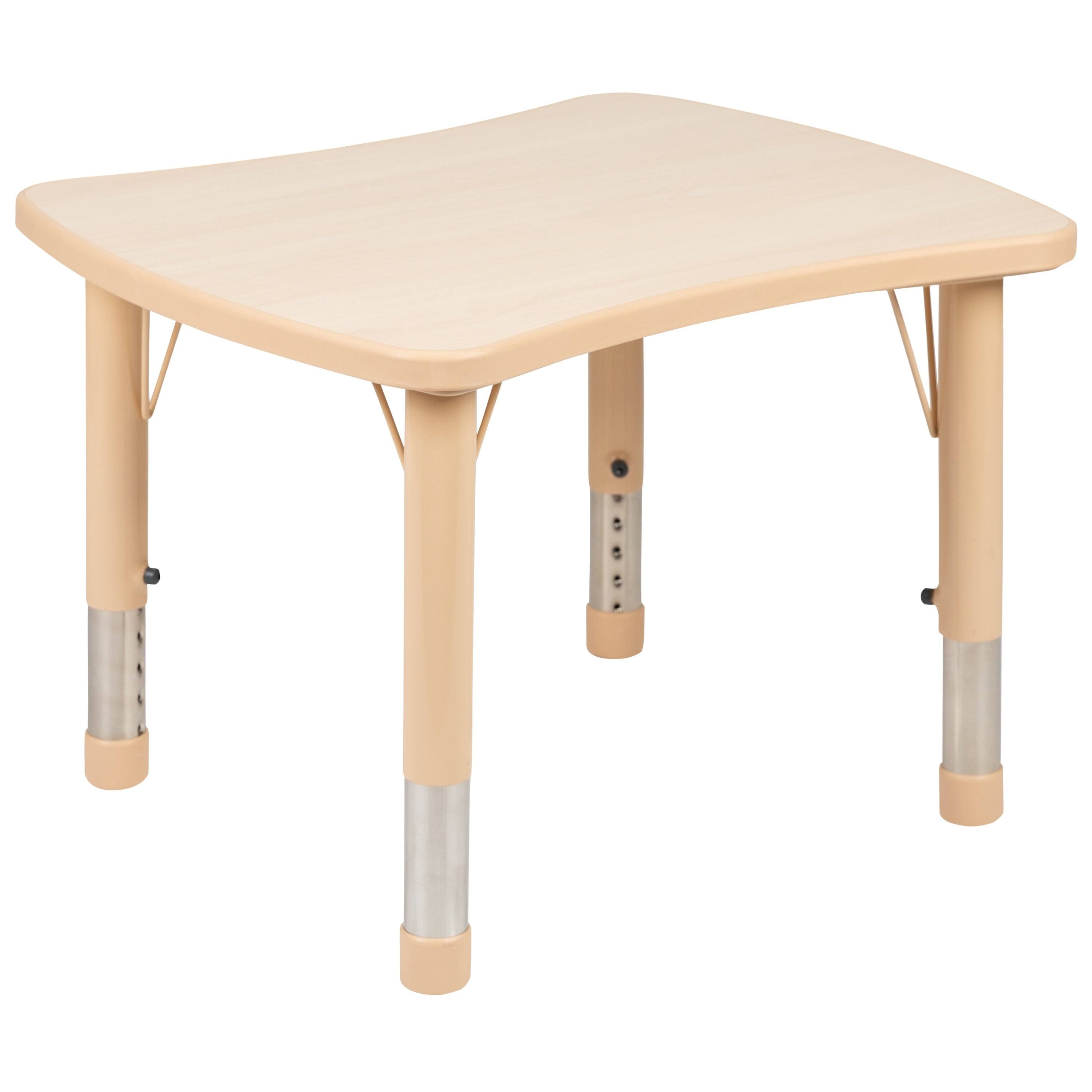 Green Rectangle Plastic Activity Table Set with 2 Chairs I7253