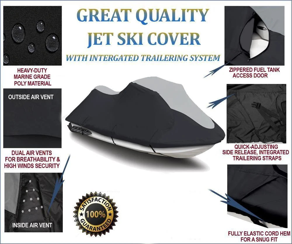 Trailerable 2 Seater PWC Jet Ski Cover D689