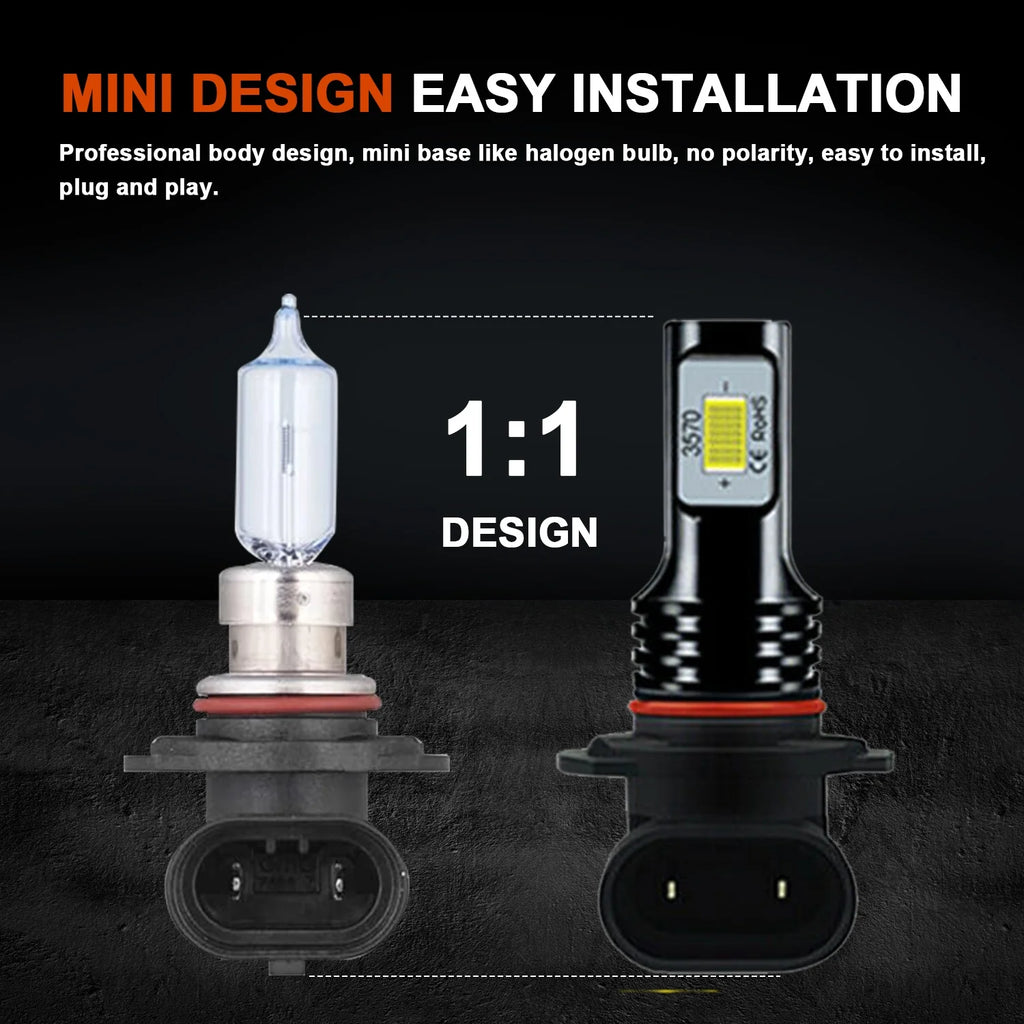 9005 H7 LED Headlight Bulbs H11 Fog Lights White 6000K W909545