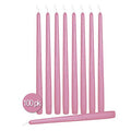 12 inch Rose Pink Taper Candles (100 Pack) M791334