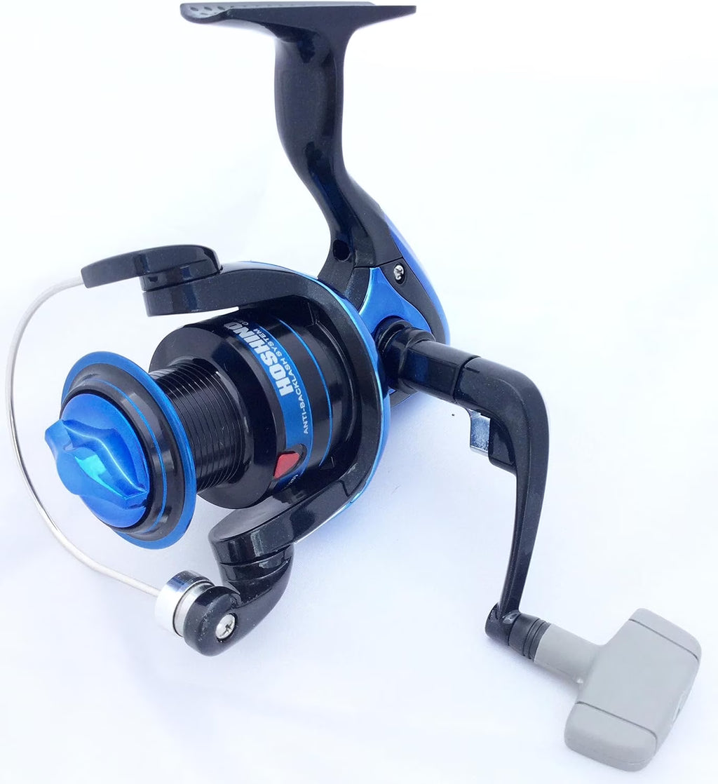 Spinning Fishing Reel Metallic Blue 6 BB 5.2:1 8 Lbs/210 Yards 12 Lbs/180 Yards O498