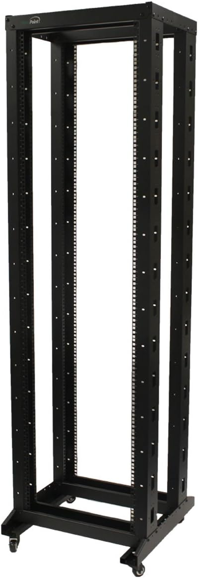 42U 4-Post Open Frame Server Rack with Casters X566