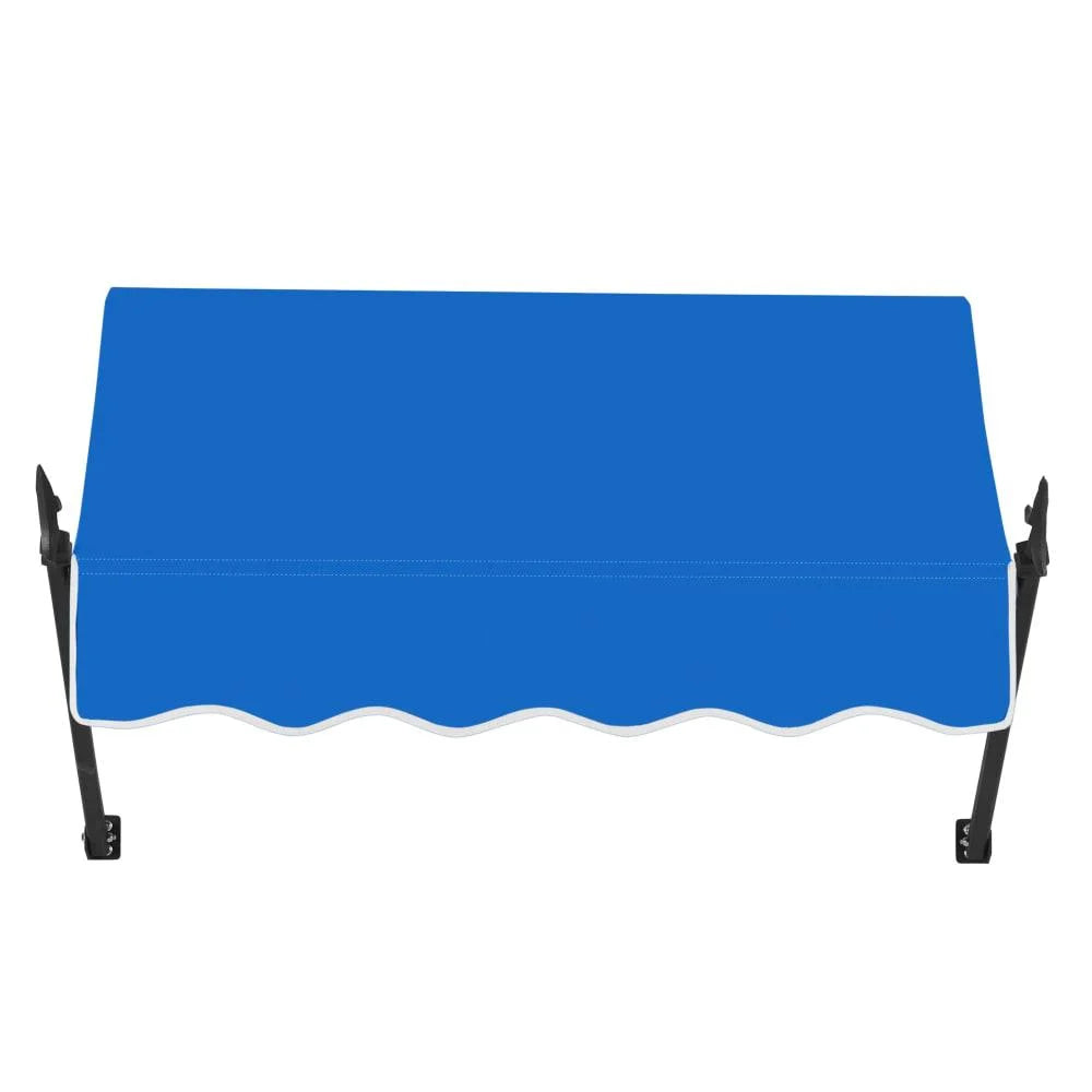 3.375 ft Fixed Awning Acrylic Fabric, Bright Blue H469
