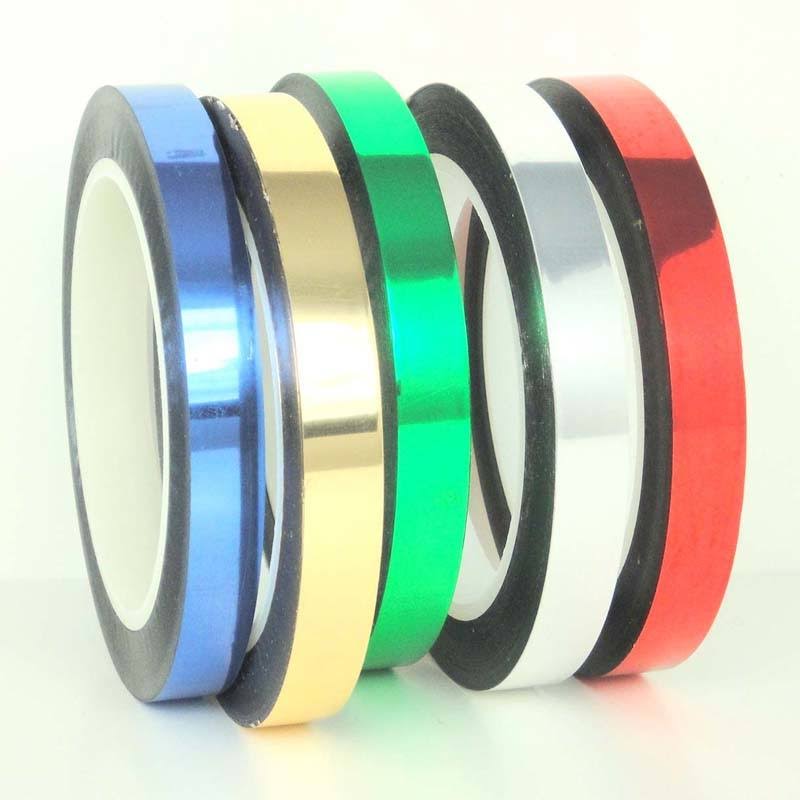 Black Metalized Polyester Film Tapes [96 Rolls] C227