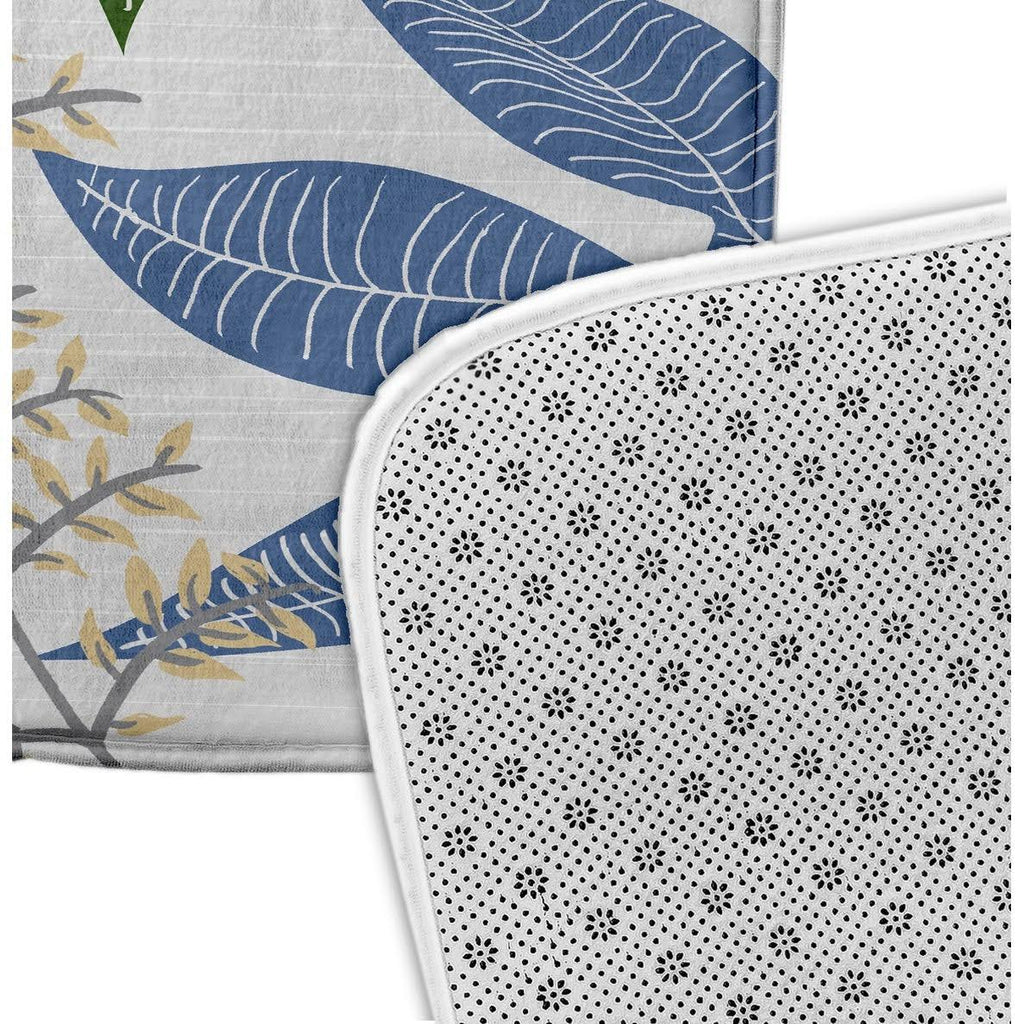 Green Botanical Bath Mat 21 x 34 L306897