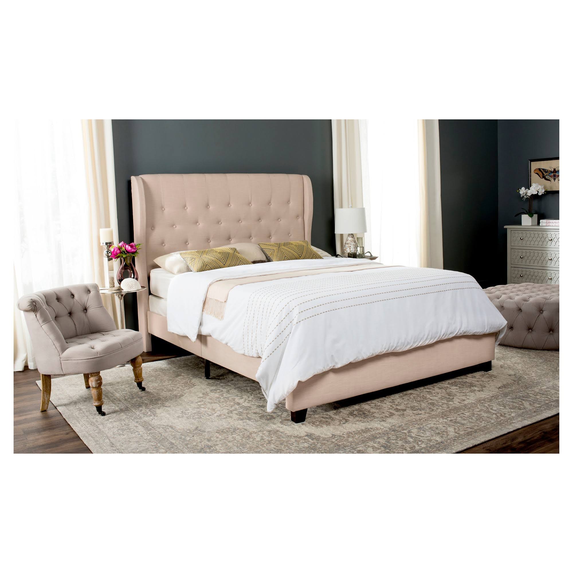 Light Beige Twin Bed N7318