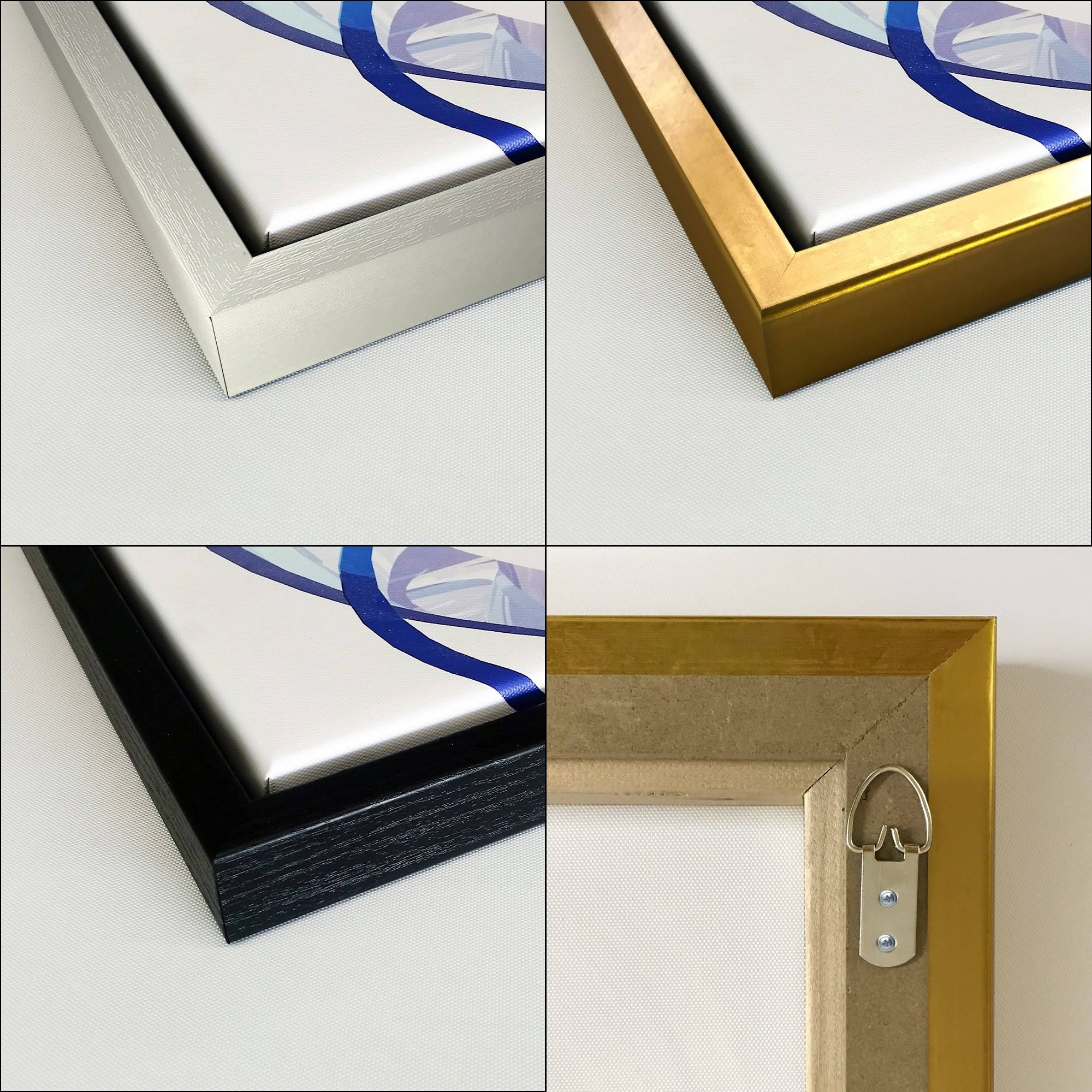 Black Framed Canvas - 34 in. Wide x 44 in. High O161246